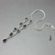 Tanzanite and Sterling Silver Drop Necklace