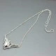 Astri Holthe Norwegian Modernist Textured Silver Necklace