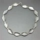 Hermann Siersbol Sterling Silver Leaf Necklace
