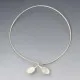 Horsens Solvvarefabrik , Silver and Marine Ivory Necklace