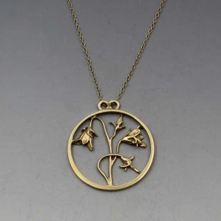  Norman Grant Pendant Necklace,  9 Carat Gold