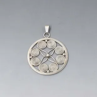 Christian Veilskov 830 Silver Swirl Pendant