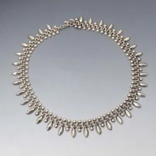 Herman Siersbol Rare Silver Modernist Necklace