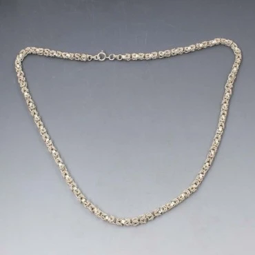 Sterling Silver Rope Chain Necklace