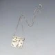 Square Silver Modernist Pendant