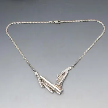 Theodor Olsen Silver Modernist Necklace