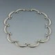 Art DecoSterling Silver Arcs Link Necklace