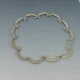 Art Deco Sterling Silver Arcs Link Necklace