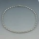 Modernist Smooth Sterling Silver Link Necklace