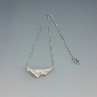 Astri Holthe Modernist Sterling Silver Necklace