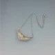 Elvik, Norway, Textured Sterling Silver Necklace