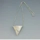 Astri Holthe Norway Modernist Abstact Triangle Necklace