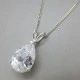 Crystal and Sterling Silver  Pendant