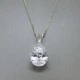Crystal and Sterling Silver  Pendant