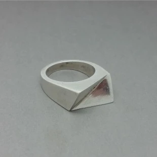 Arne Johansen Denmark Modernist Sterling Silver Ring