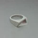 Arne Johansen Denmark Vintage Modernist Silver Ring