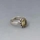 Oval Citrine and Sterling Silver Ring