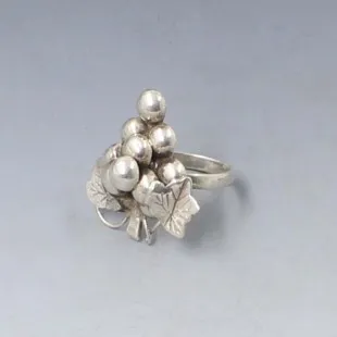 Herman Siersbol Silver Berries Ring