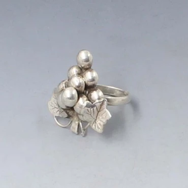 Herman Siersbol Silver Berries Ring