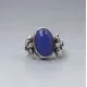  SMS Edinburgh 1983 Blue Chalcedony Silver Ring