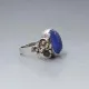 SMS Edinburgh 1983 Blue Chalcedony Silver Ring