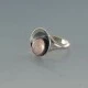 NE FROM Rose Quartz  Silver Ring Size N1/2 or O