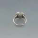 NE FROM Rose Quartz  Silver Ring Size N1/2 or O