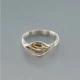 Modernist Textured Sterling Silver Ring