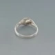  Modernist Textured Sterling Silver Ring