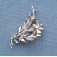  Sterling Silver Blue Flower Brooch