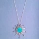 Turquoise & Silver  Necklace by Norman Grant