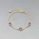 Fine Amethyst Gold Vermeil Bracelet