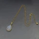 Gold Moonstone Pendant 