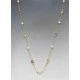 Long Gold Vermeil , Long Gold Vermeil , Amethyst and Pearl Necklace and Pearl Necklace