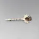 Robert Allison Smokey Quartz Silver Kilt Pin