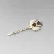 Robert Allison Smokey Quartz Silver Kilt Pin