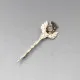 Robert Allison Smokey Quartz Silver Kilt Pin