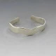 CRED Wavy Silver Bangle