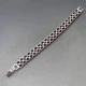 Double Row Amethyst and Silver Bracelet