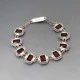 Amethyst and 900 Silver Bracelet