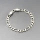 Silver Italy Panther Chain Bracelet