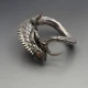 Los Ballesteros  Silver Iguana  Bangle