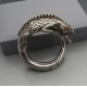 Los Ballesteros  Silver Iguana  BangleLos Ballesteros Sterling Silver Iguana  Bangle