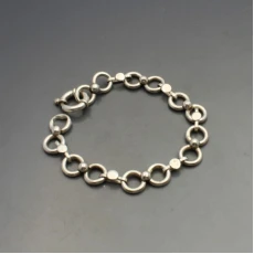 Decorative Silver Chain Bracelet