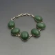 Aventurine and Silver Bracelet