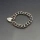 Designer Heavy Silver Chain Bracel