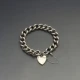 Designer Heavy Silver Chain Bracel