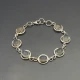 Moonstone Silver Ovals Bracelet