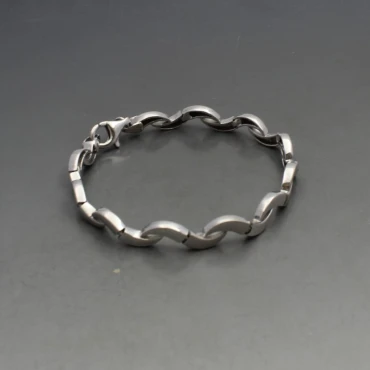 Silver Swirls Bracelet 