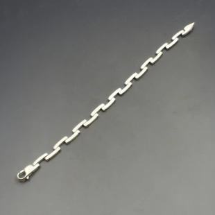 Slim Silver Link Bracelet